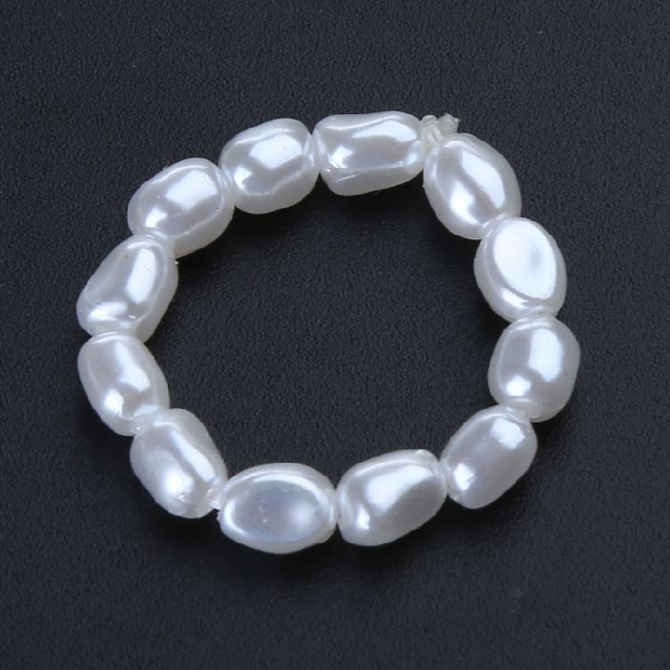 Fashion Irregular Ring Freshwater Pearl Beads Rings For Women Birthday Gift
