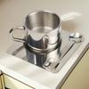 High-end 304 Stainless Steel Coffee Cup Set Minimalist Heat Resistant Tea Cup Set with Spoon Drop-resistant Coffee Mug Cafe