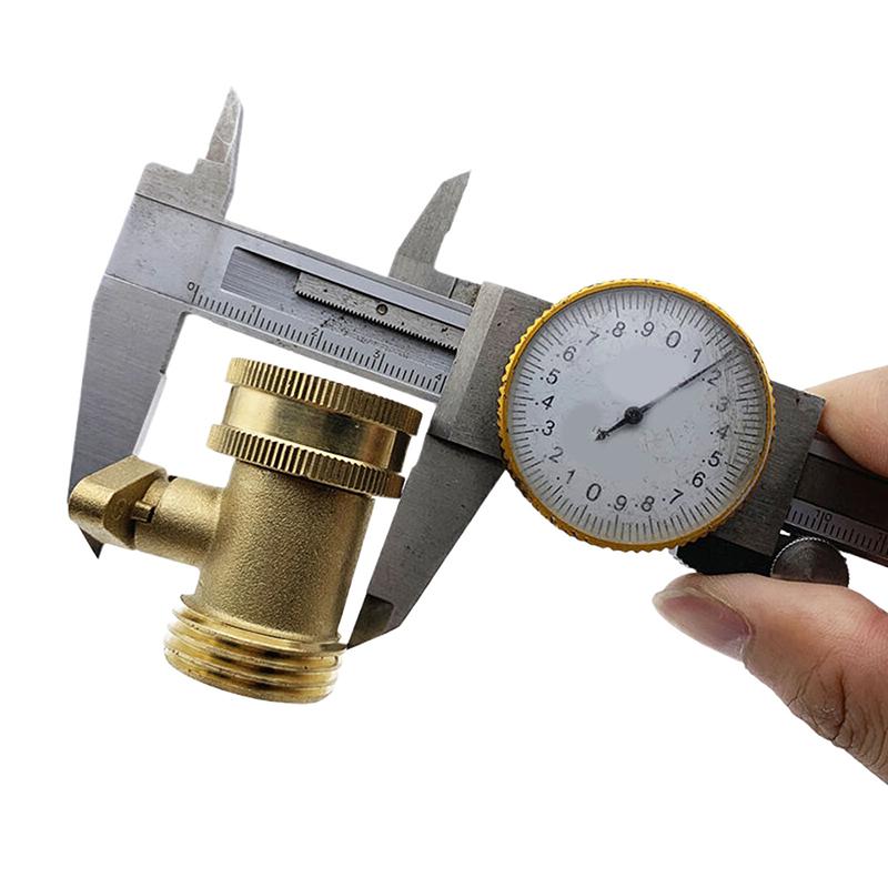 3/4 Garden Hose Shutoff Valve Brass Water Hose Faucet Connector For Garden Watering Coupler Joint Connect Repair