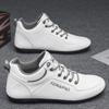 Men's shoes spring new fashion trend casual board shoes men's versatile lace-up non-slip work leather shoes