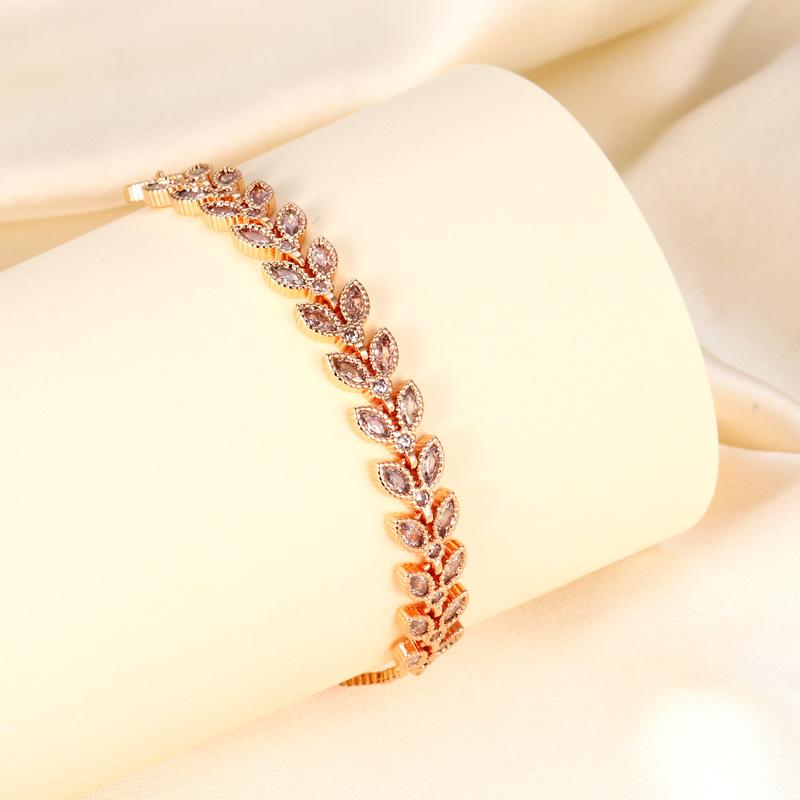 Seiko full diamond wheat ear bracelet niche adjustable jewelry