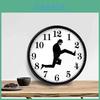 Schwarz-Weiß Silly Walk Aktentasche Halten Muster Wanduhr Für Modernes Interieur Und Werbegeschenke