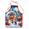 Christmas Claus Print Apron Waterproof And Stain-Resistant Household Christmas Apron