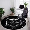 1pc Cat Cross Office Round Area Rug, Under Office Chairs Bedroom Living Room Home Decor, Room Deco, Available In Various Sizes