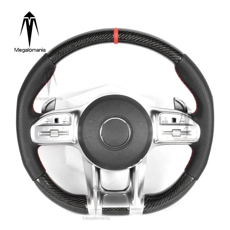 Compatible with Mercedes A-Class, C-Class, E-Class, G-Class, C205, W166, W167, W213 AMG Carbon Fiber Racing Steering Wheel Modification.