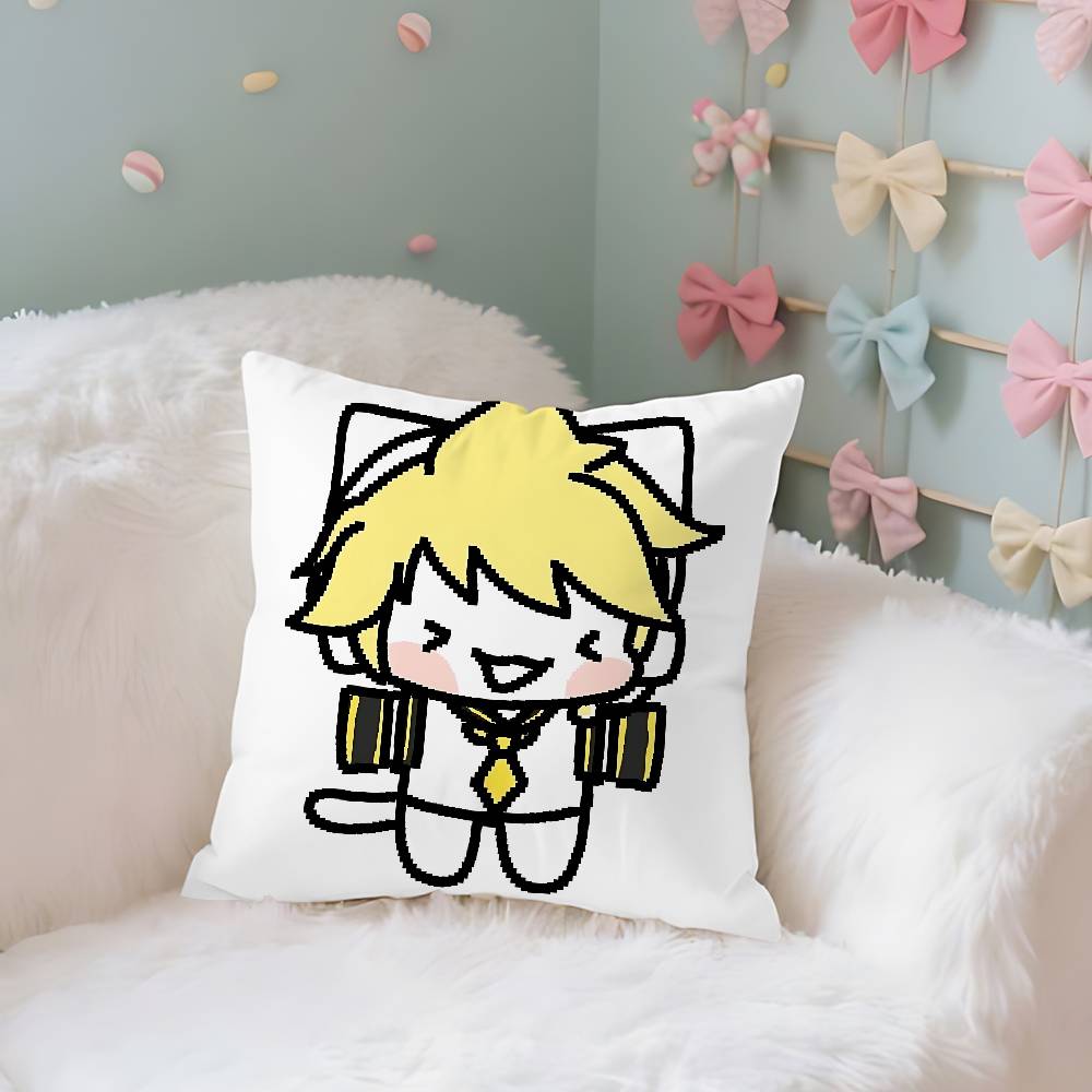 

Virtual Singer A-Akita N-Neru Case Plush Fabric Soft Pillowcase Double Sided Print Cushion Cover Household Gifts 40cmx40cm