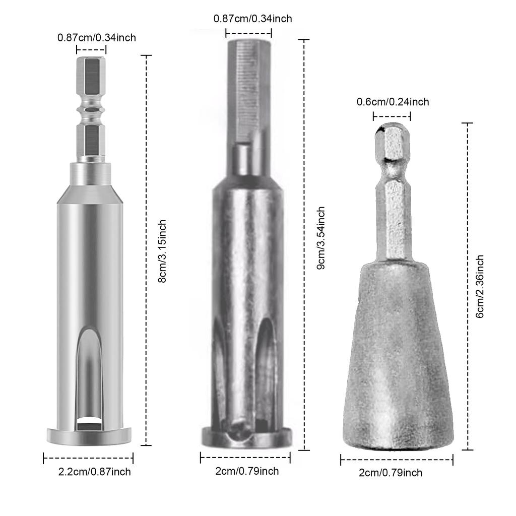 2/3Pcs Wire Twisting Tool Electrician Twisters Connectors Twist Wire Tool for Power Drill Stripping and Twist Wire