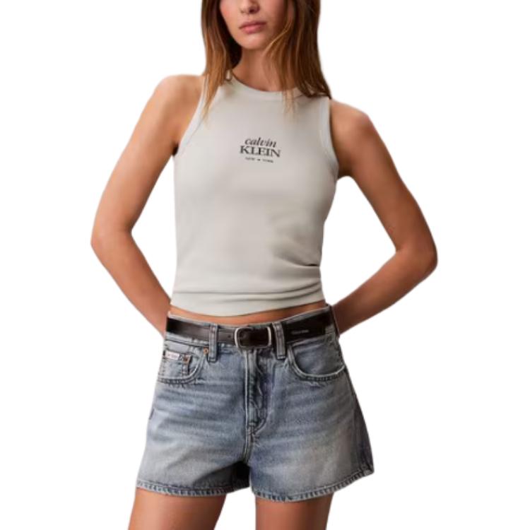 Calvin Klein Letter Pattern Sleeveless Tank Top Women tops 47F239G