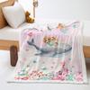 Ocean Whale 2D Digital Printing Thickened Lamb Fleece Crystal Fleece Blanket Cover Blanket Siesta Siesta Blanket