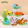 Snorlax Pikachu Eevee Jigglypuff Bulbasaur Keychain Plush Toy Cartoon & Cute Backpack Pendant Children's Gift
