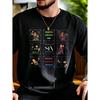 Casual Style Men'S T-Shirt Six The Musical Drama Theme Summer Wear Gift for Music Lovers Back Print