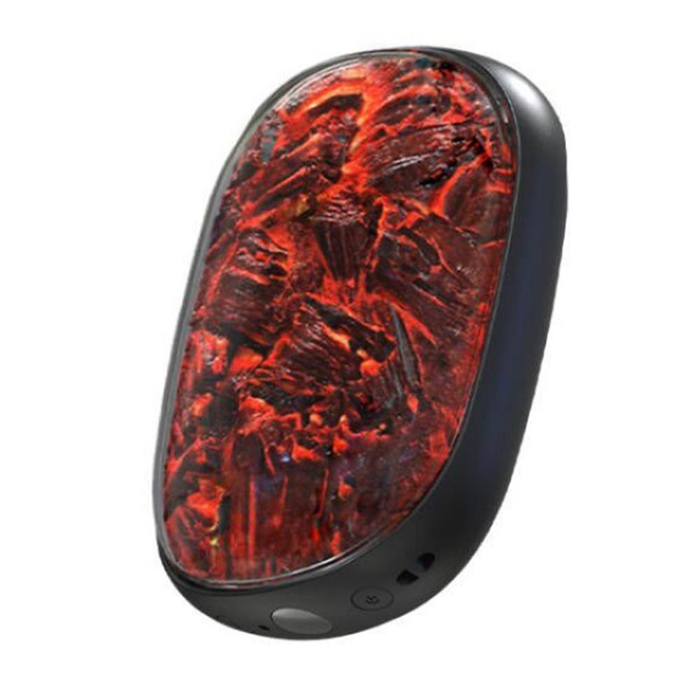 

X6 10000mAh Power Bank 3-Gear Temperature Charcoal Fire Design Winter Electric Hand Warmer Black