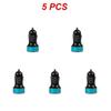 2~5PCS Auto Vehicle Car Dual USB Car Charger QC 3.0 Fast Charging Adapter Cigarette Lighter LED Voltmeter For All Mobile Phone