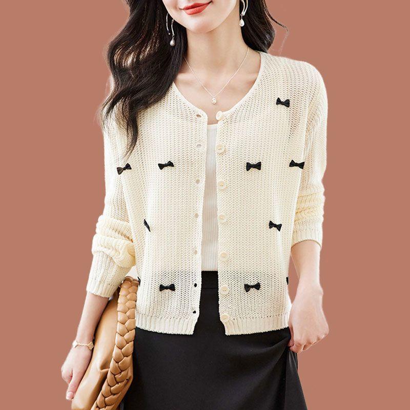 Autumn Women's Knitted Cardigan Loose Top Shawl Sweater Jacket
