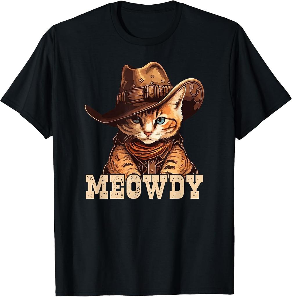 Cowboy Cat Meowdy Graphic Tee