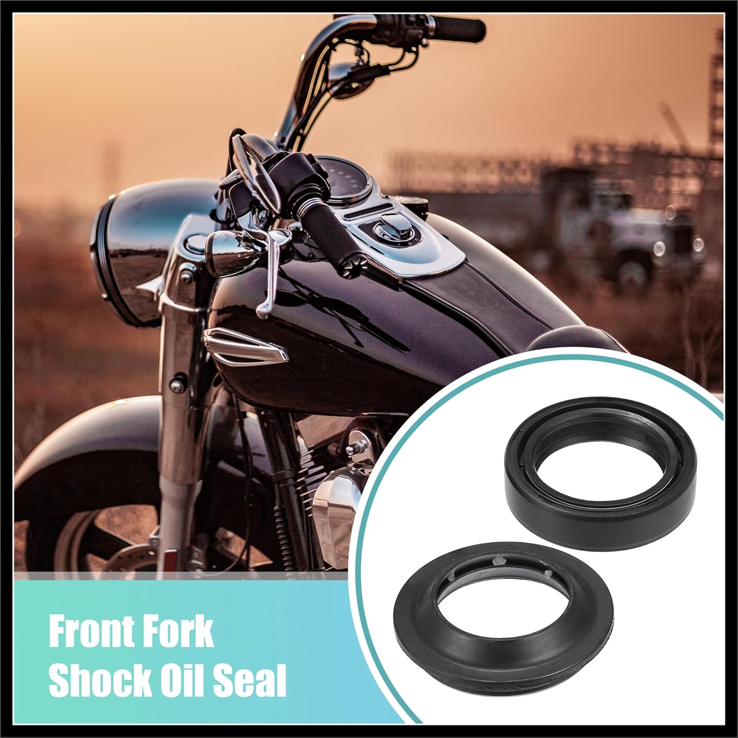 

1 Set 33mmx46mmx11mm Motorcycle Front Fork Shock Oil Seal and Dust Seal for Kawasaki KX 65 2000-2018 Durable Material