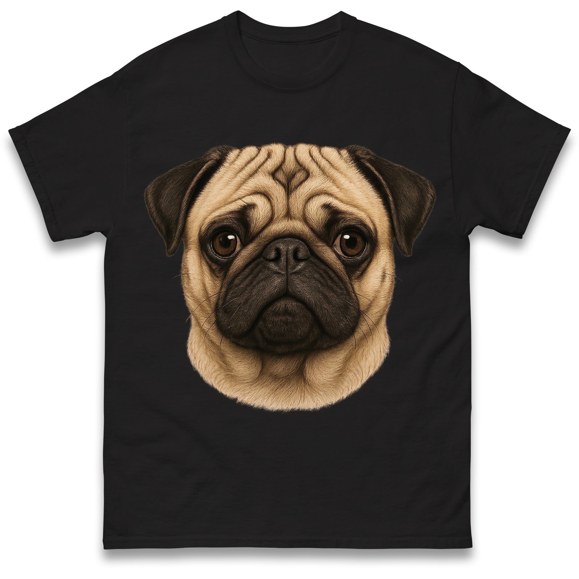 Pug Face T Shirt Tshirt Mens Womens Unisex Tops Tees S