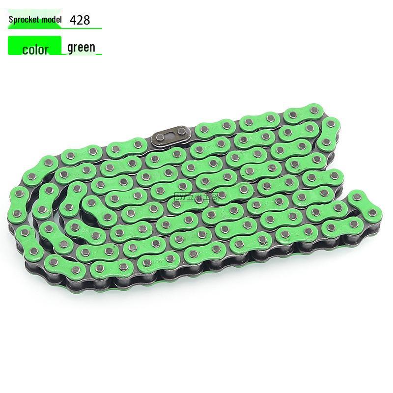 Colored 428 Chain for Go-Kart, ATV, Dune Buggy, and Off-Road Motorcycle