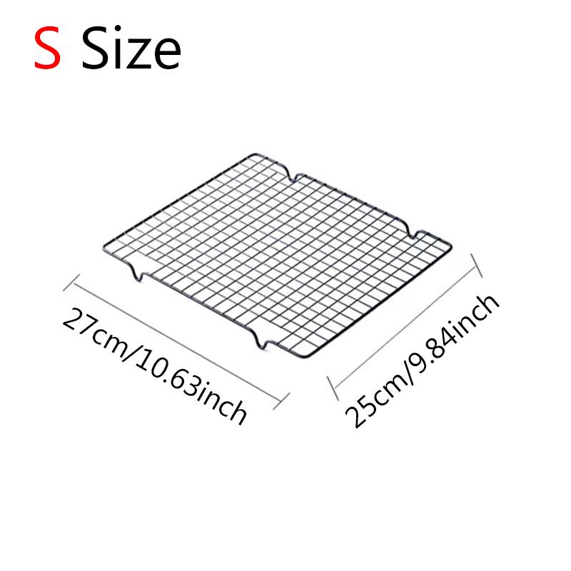 

1 шт. Решітка для охолодження розміру S/L з вуглецевої сталі, інструмент для випікання хліба, побутовий кухонний гаджет, підставка для торта, тримач для випічки, полиця для домашньої випічки ZYF