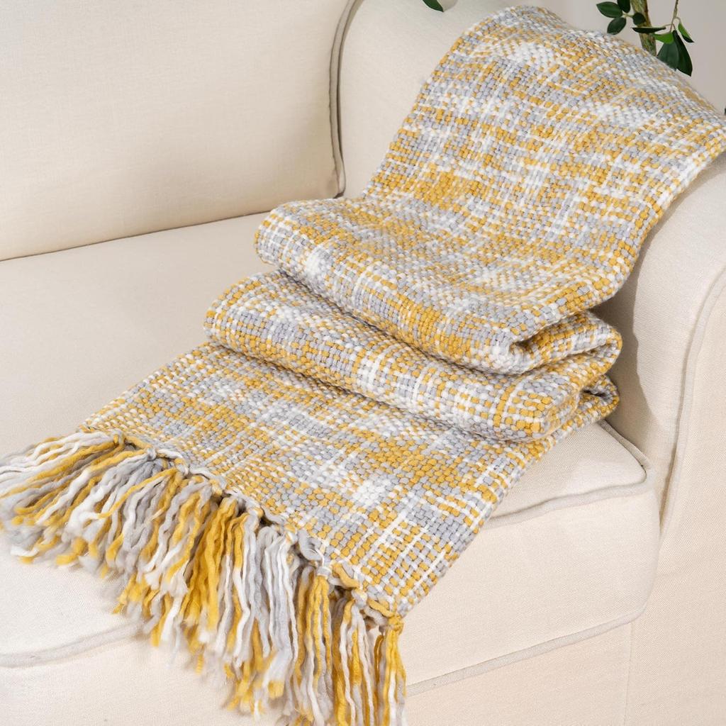 Throw Blanket for Couch Bed, Throw Blanket for Spring Summer, Colorful Boho Throw Blanket for Home Decor, Indoor and Outdoor Throw Blankets,127x152cm