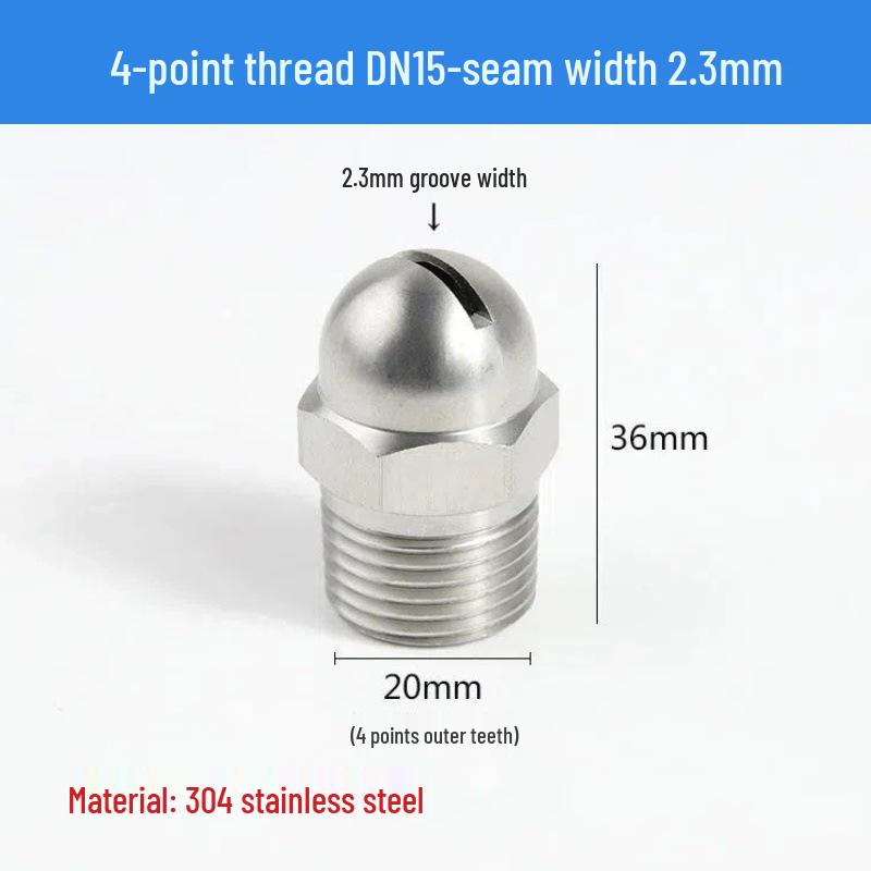 High-Pressure Stainless Steel Anti-Clogging Fan-Shaped Blow-Off Nozzle