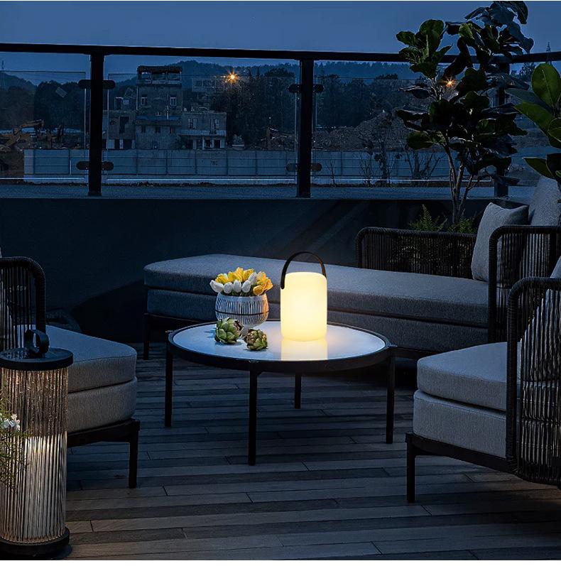 Colorful USB Rechargeable Bedside Lamp with Timer & Magnetic Base