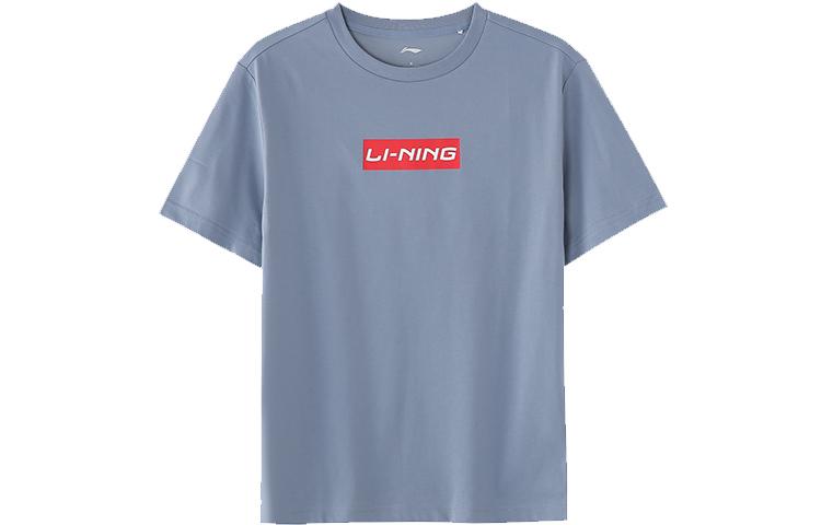 Li Ning Sports Fashion Collection T Shirt Unisex Flint Stones Blue AHSR589-3 S