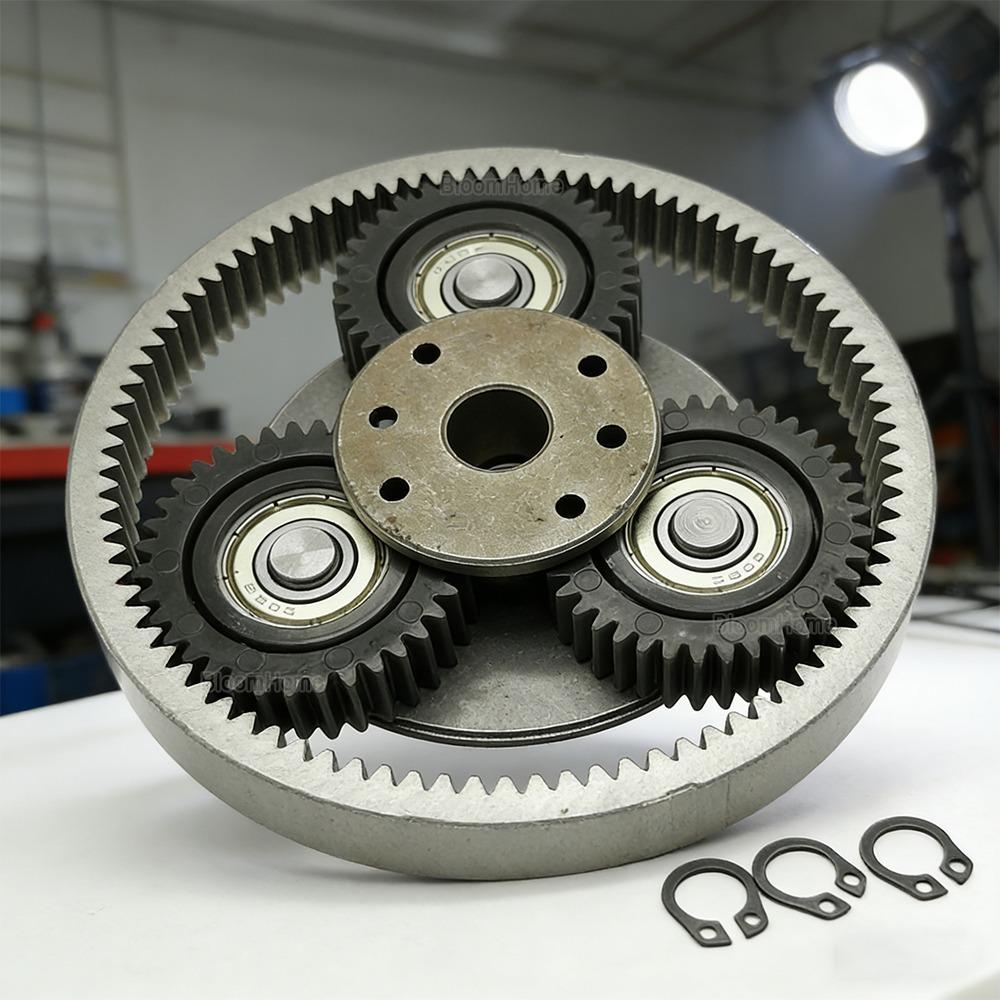 37T 40x11mm Planetary Gear Clutch Kit with 70mm Clutch Outer Ring Gear Set for Bafang 250W/350W E-bike Motor