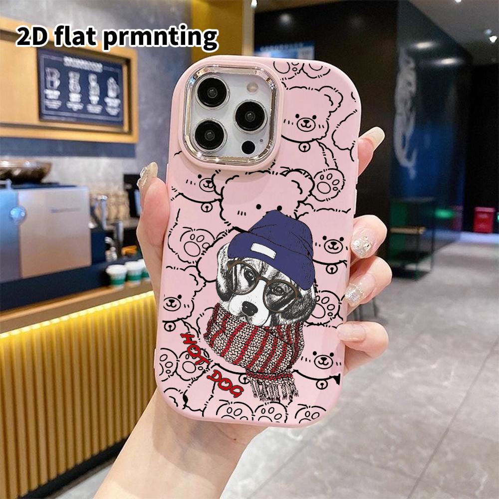 Phone Case: 2D Flat Design Suitable for iPhone 18 17 16 15 14 13 Pro Protective Case, Couple Style, Vintage Fashion, Christmas and Halloween Gift
