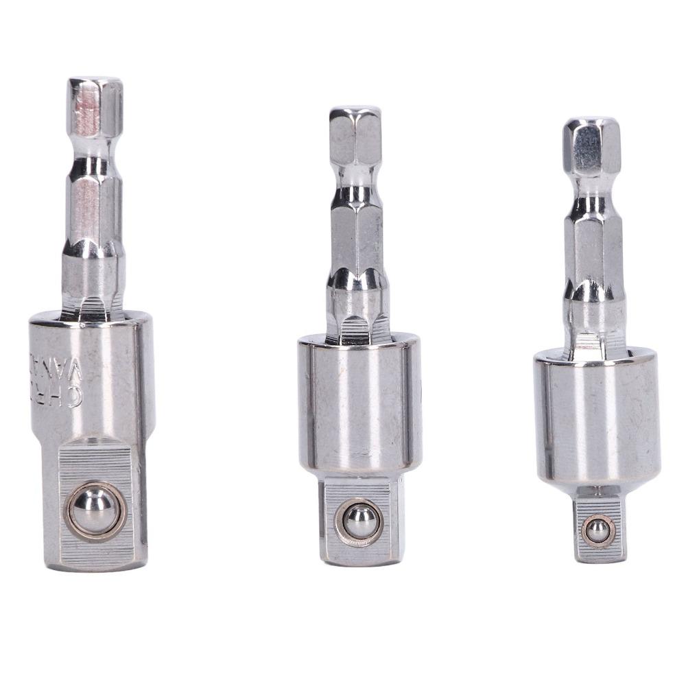 3 PCS 360 Degree Rotatable Socket Adapters Wobble Socket Adapters Use with Impact and Power