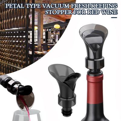 Flower Shape Pouring Decanter Leak-proof Retain Freshness Wine Aerator Champagne Bottle Stopper