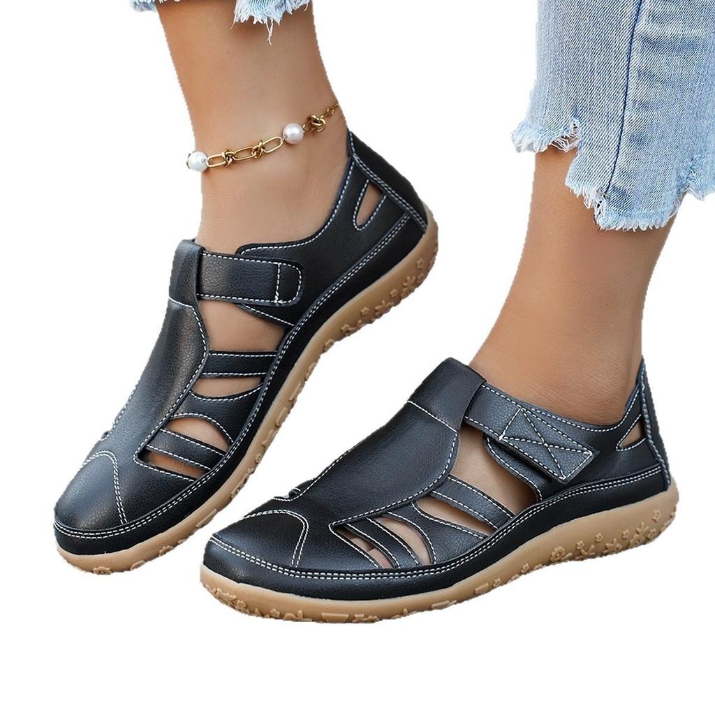 Women's Breathable Wrap-top Sandals with Perforations, Casual Breathable Shoes