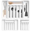 Expandable Drawer Organizer - Wellhaus - Expandable Drawer Organizer - 8 Adjustable Compartments Kitchen