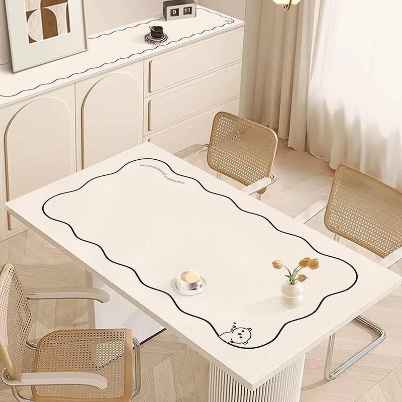 Small Fresh Dining Table Mat, Simple And Light Luxury Table Mat, Coffee Table Mat, Waterproof And Oil-Proof, Leave-In Washable, Erasable And