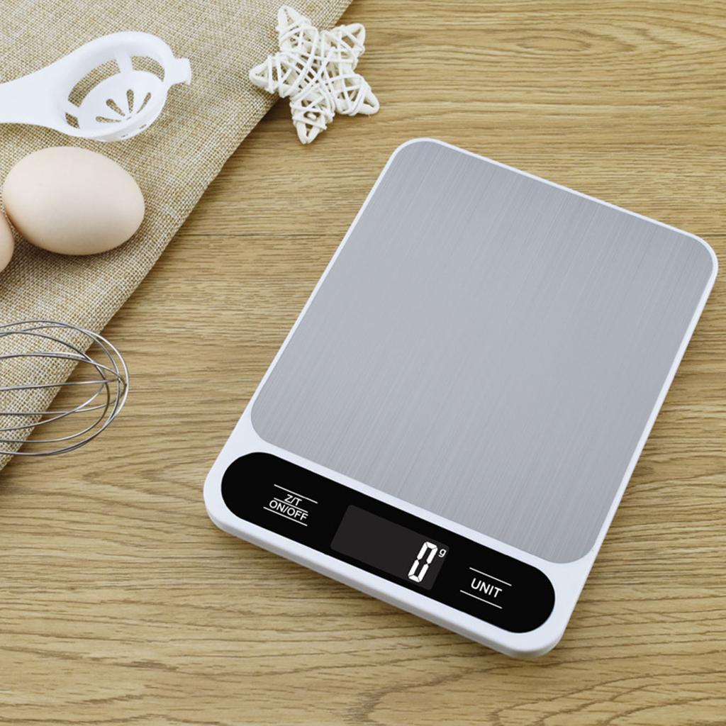 5/10/15KG Digital Food Scale Rechargeable Electronic Scale with LCD Display Kitchen Gram Weight Scales Multifunctional