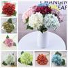 Elegant Faux Artificial Silk Hydrangea Bouquet For Stunning Home And Wedding Decor