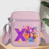 KPop Demon Hunters Letter A-Z Crossbody Bag Women Oxford Cloth Chest Packs Rumi Mira Zoey Girl Phone Shoulder Cartoon Kid Friendly Entertaining Fun