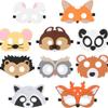 10/12pcs Cartoon Halloween Masks Creative Forest Animal Masks Cosplay Party Masks  Kids Toys
