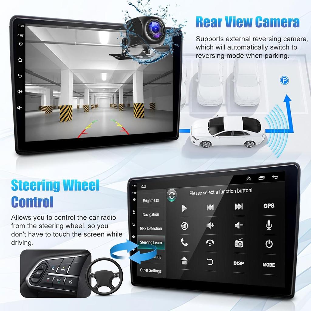 IBEAFILLY Car Radio Android 11 Carplay 9 Inch GPS Navi AHD Camera 2 + 32G for Mercedes Benz Smart Fortwo 451 2005-2010