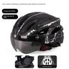 Yu Zhaolin Bicycle Helmet with Integrated Goggles, One-Piece Riding Helmet for Men and Women, Mountain and Road Bike Safety Helmet