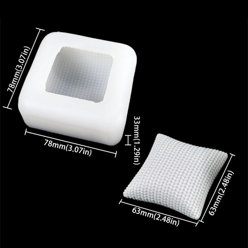 Food Grade Silicone Braided Pillow Molds Crafting Essential For DIY Dessert Soaps Easy Releases Design Baking Mould