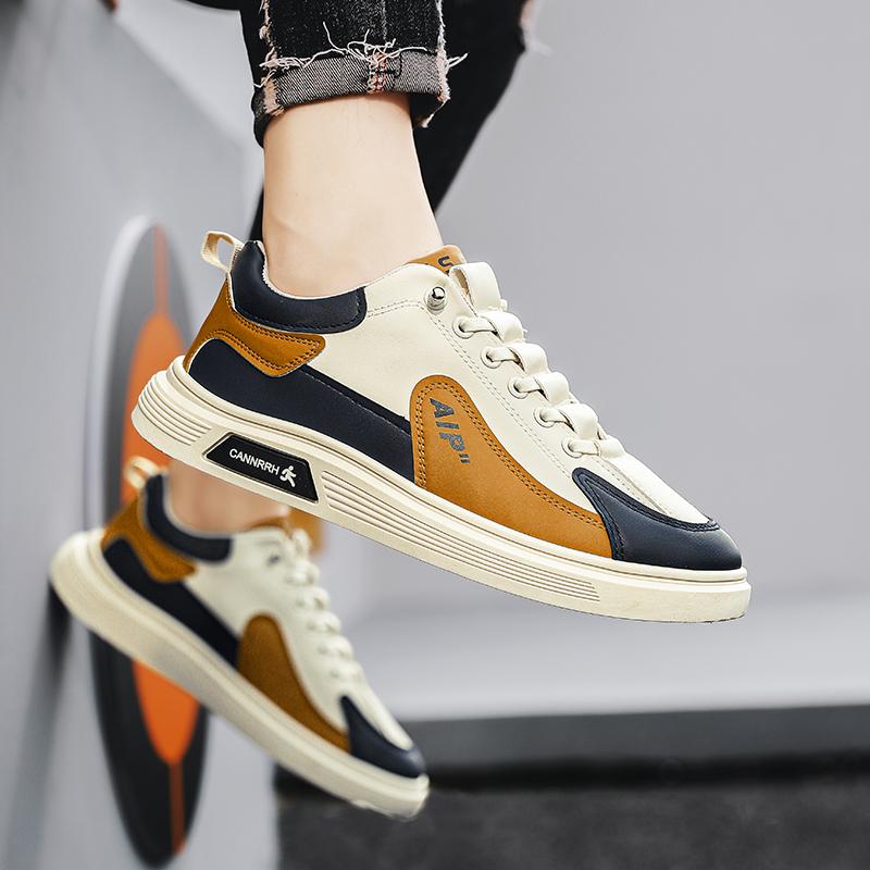 Designer Men's Shoes New Summer Lightweight Breathable Sneakers Fashion Outdoor Mens Leather Casual Shoes  