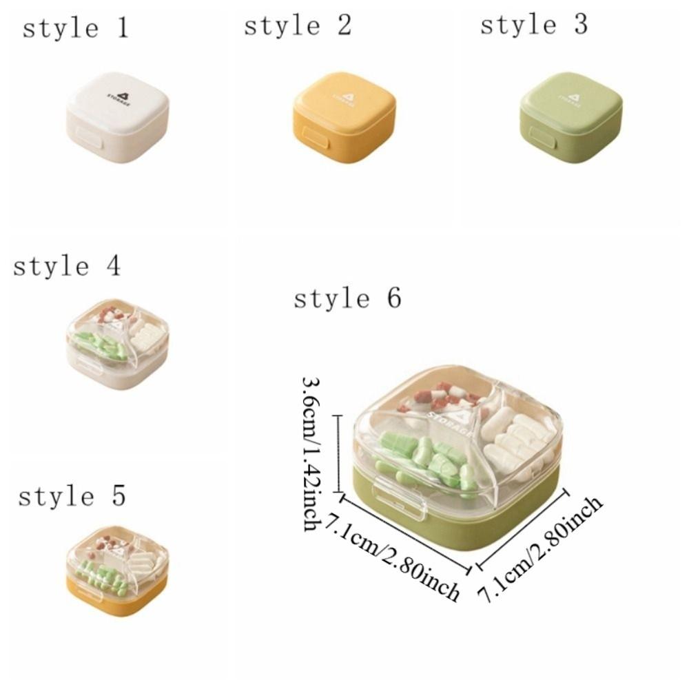Moisture-proof Seven-Day Pillbox Portable Waterproof Sealed Pillbox Plastic Light-Proof Feature Pill Reminder Box For Elderly