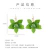 3D Resin Flower Earrings Fashion Exaggerated Pastoral Style Plate Ear Jewelry Unique Design Earrings for Women