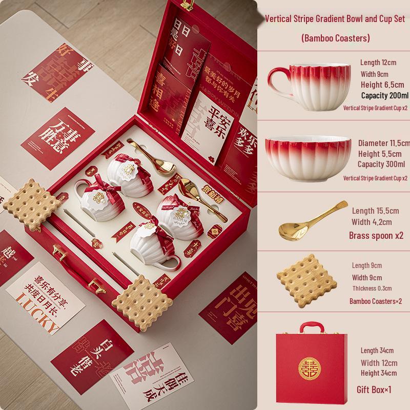 Luxury Tableware Wedding Gift for Newlyweds and Best Friend's Bridal or Engagement