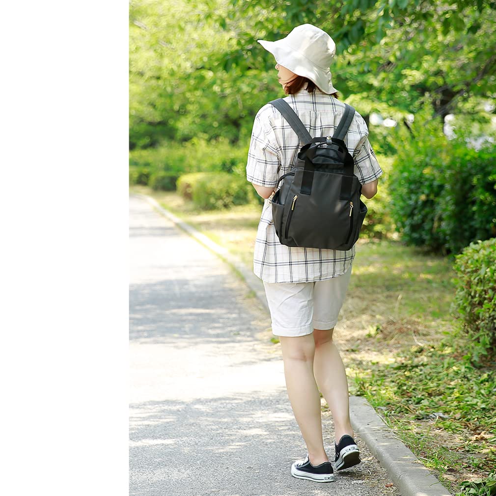 Gratante 9 Ultra Lightweight Many Commuting to Work or Large Mom Square [Gratante] Backpack, Women's, Stylish, Nylon, Pockets, Nylon, Adults,