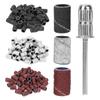 210pcs Professional Manicure Pedicure Sanding Bands Nail Drill Bits 80# 120# 180# Grit