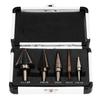 5Pcs Step Drill Bit Metal British System Drilling Tool Set Kit for Steel Brass Wood