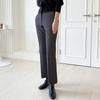 Shop Women Semi Bootcut Side Split Span Banding Slacks Charcoal Mut Wpt 2024