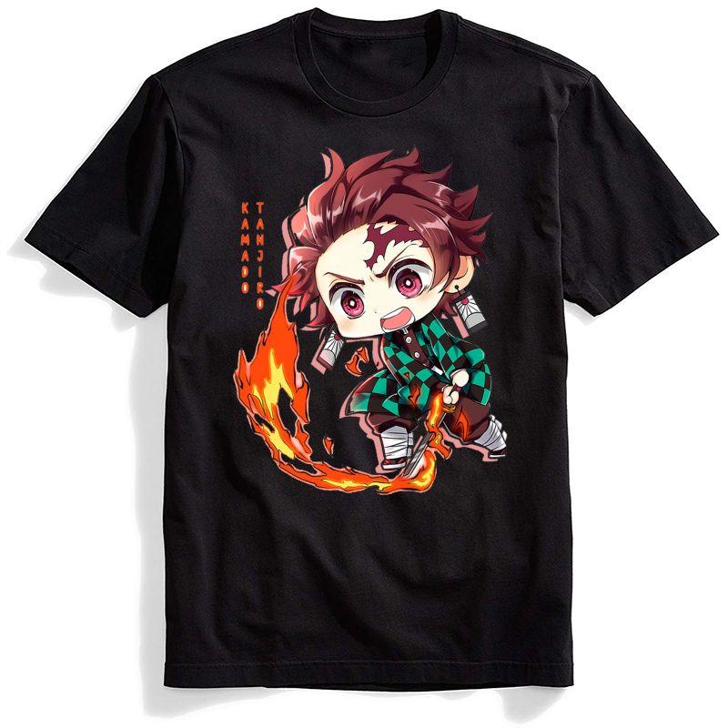 Demon Slayer T Shirt Men Japanese Anime Tanjiro Kamado Harajuku Graphic T Shirts Kimetsu No Yaiba